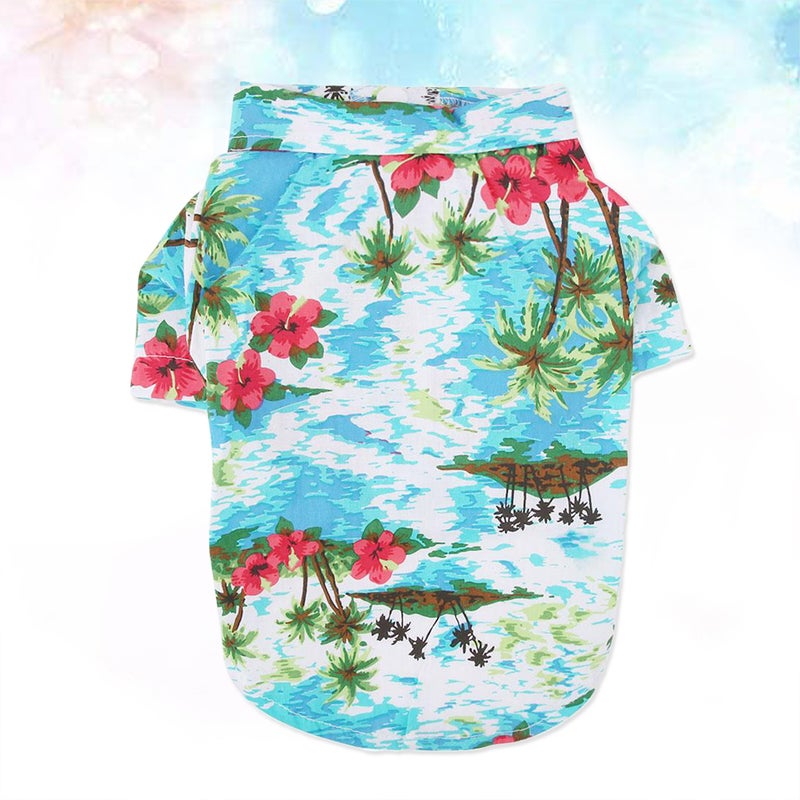 2 pcs Stylish Dog Suit Pet Puppy Clothes Hawaii Style Printing Vest Shirts Size XXL ( ) - Image 3