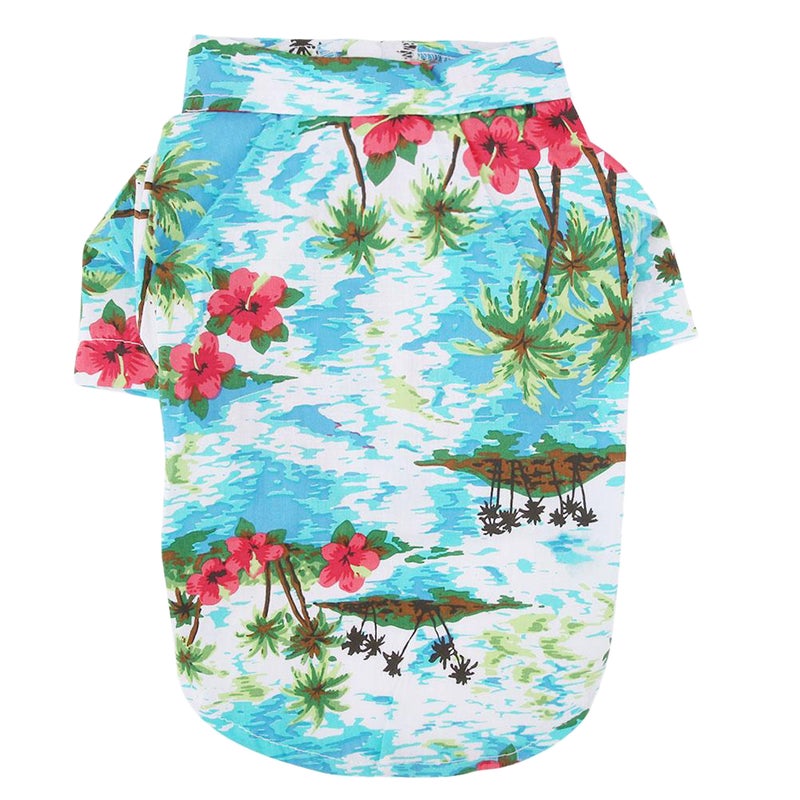 2 pcs Stylish Dog Suit Pet Puppy Clothes Hawaii Style Printing Vest Shirts Size XXL ( ) - Image 2