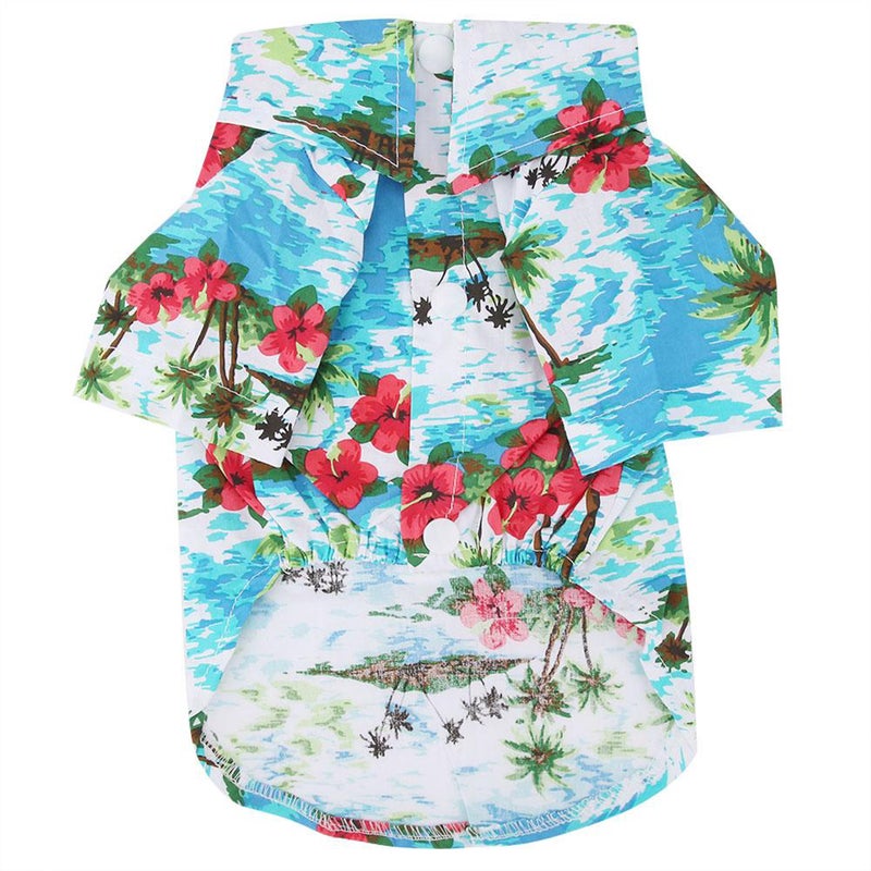 2 pcs Stylish Dog Suit Pet Puppy Clothes Hawaii Style Printing Vest Shirts Size XXL ( ) - Image 4