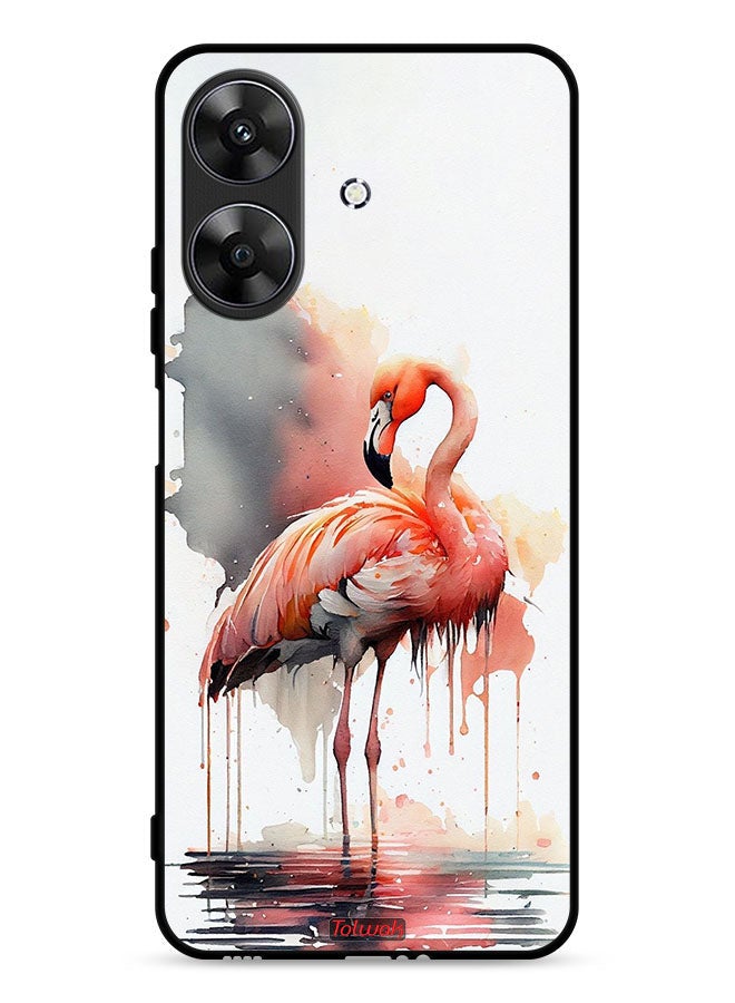 Tolwak Realme Note 60 4G Protective Case Cover Tropical Watercolor Art - Image 1