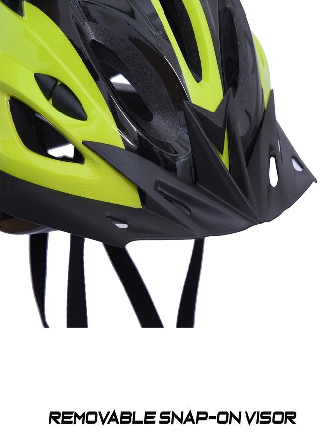 Nodens Cycle Helmet for Cycling Helmet for Men Helmet (Black/Yellow, L) - Image 5