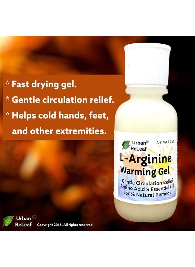 Urban ReLeaf - L-Arginine Warming Gel ! Fast Heat, 100% Natural! Quick Drying. Circulation Massage Legs Hands Feet - Image 1