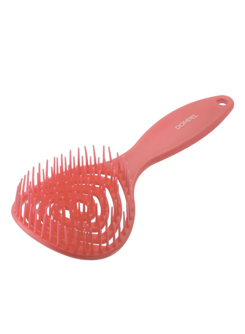 DOMPEL Strawberry-Scented Silicone Hair Styling Brush – Pink - Image 4