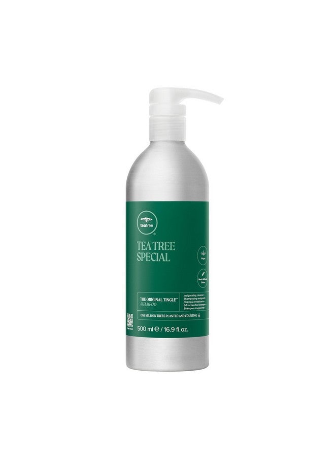 Tea Tree Special Shampoo Aluminum Bottle, Deep Cleans, Refreshes Scalp, For All Hair Types, Especially Oily Hair, 16.9 Oz  - Image 1