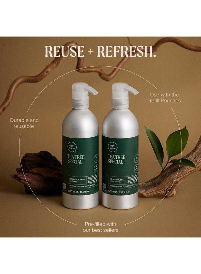 Tea Tree Special Shampoo Aluminum Bottle, Deep Cleans, Refreshes Scalp, For All Hair Types, Especially Oily Hair, 16.9 Oz  - Image 2