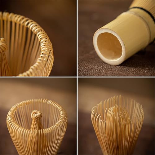TURIMON Matcha Whisk - Bamboo Whisk for Matcha Powder, Handcrafted Organic Traditional Japanese Chasen, 100-Prong Matcha Stirrer Wisk Mixer Brush for Authentic Tea Preparation - Image 5