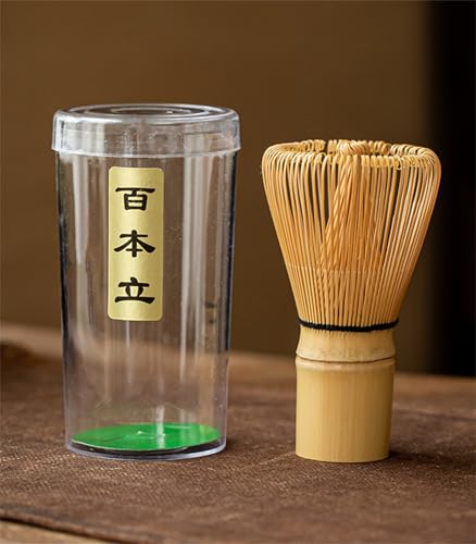 TURIMON Matcha Whisk - Bamboo Whisk for Matcha Powder, Handcrafted Organic Traditional Japanese Chasen, 100-Prong Matcha Stirrer Wisk Mixer Brush for Authentic Tea Preparation - Image 4
