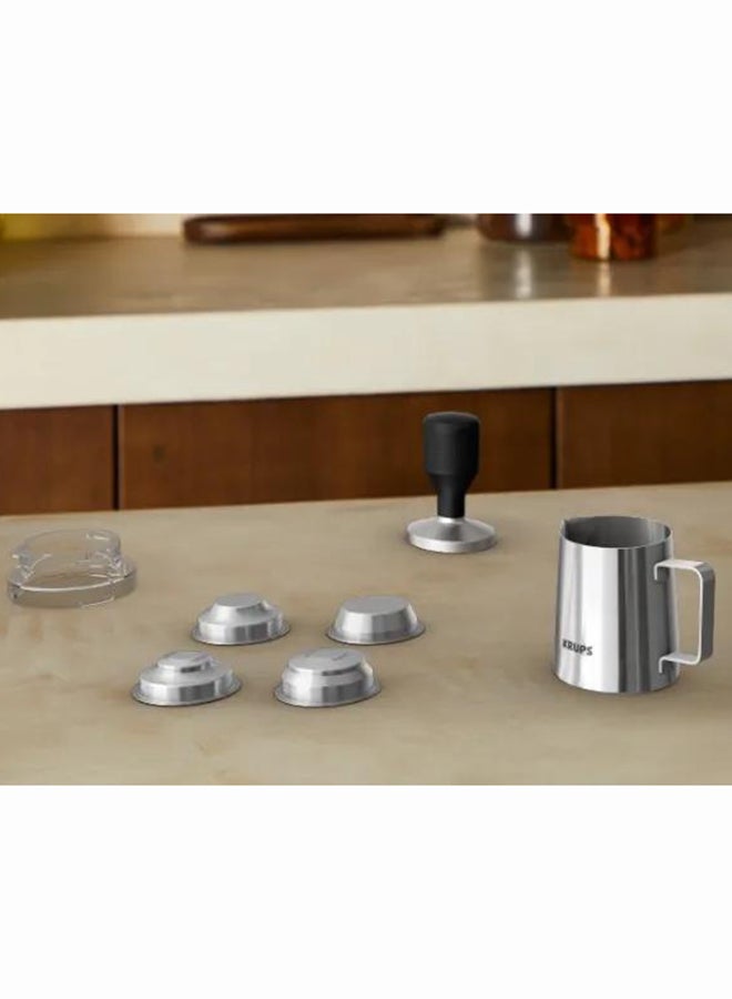 KRUPS Precision | Manual Espresso Machine With Grinder | Perfectly Crafted Espresso |  Intuitive Interface | XP801EM0 3.5 L 1380 W XP801EM0 Stainless Steel - Image 3