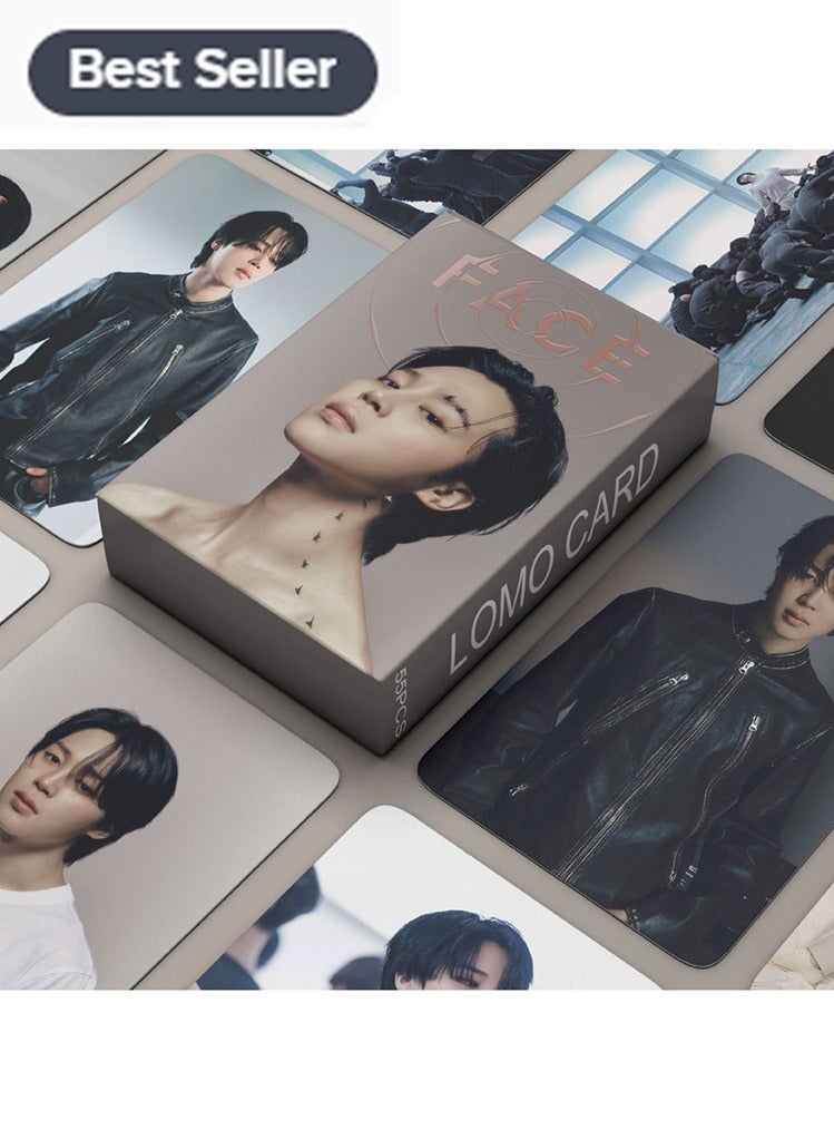 Meiyilan 55 Piece BTS Kpop Bangtan Boys Jimin Solo Face Photo New Album Lomo Card - Image 1