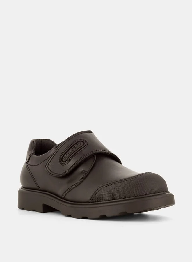 Pablosky Boys' Solid Sneakers with Hook and Loop Closure School Shoes
