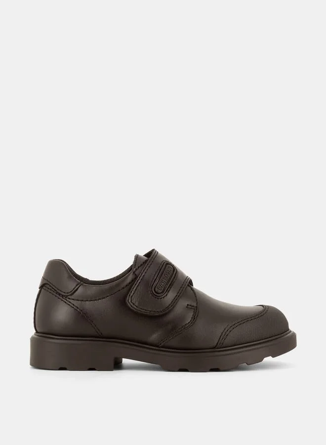 Pablosky Boys' Solid Sneakers with Hook and Loop Closure School Shoes