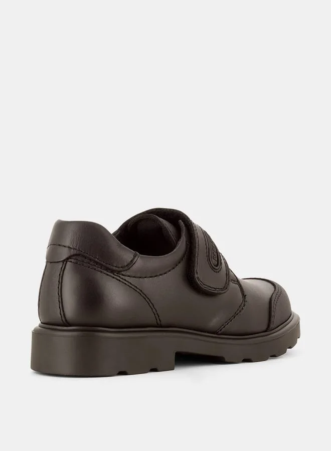 Pablosky Boys' Solid Sneakers with Hook and Loop Closure School Shoes