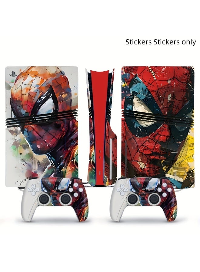 [Decals Only] Staring at Spider-Man themed Playstation 5 console - Premium vinyl sticker (disc drive) - Waterproof and dustproof Eye-catching illustration design - Image 1