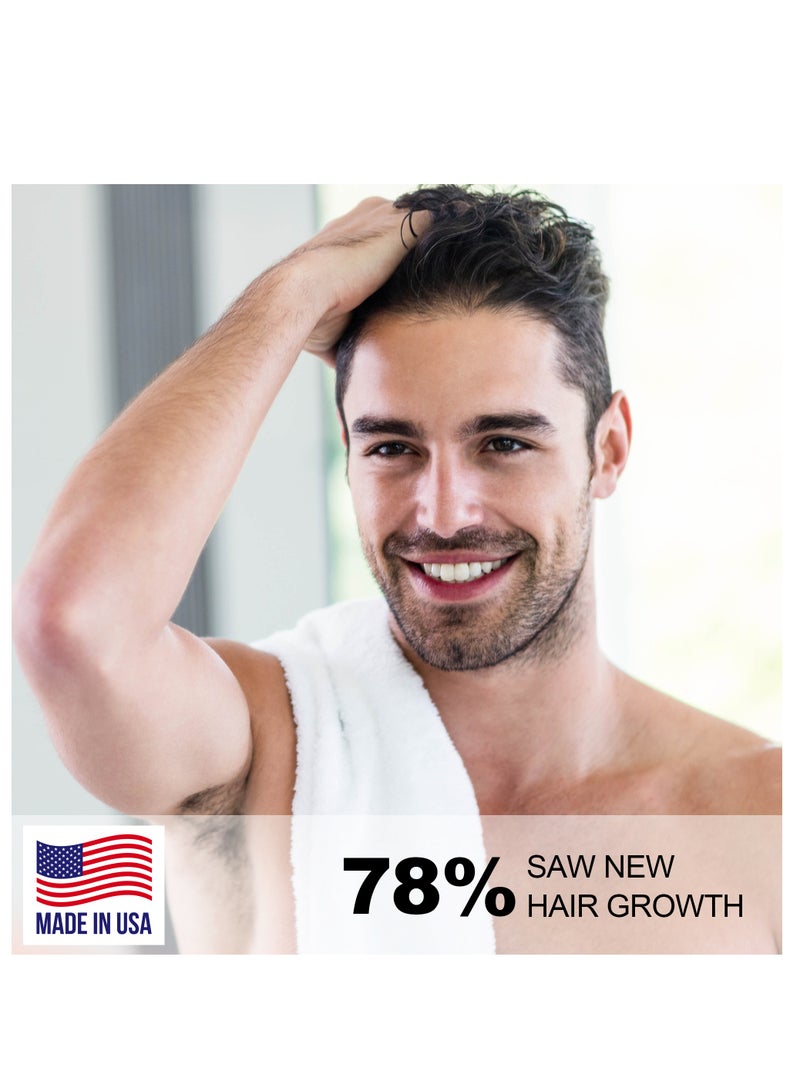 سوتي مصل Soti مينوكسيديل 5% لنمو الشعر، مصل إعادة نمو الشعر لحالات تساقط الشعر 60 مل. صنع في الولايات المتحدة الأمريكية! ينصح به أطباء الأمراض الجلدية. تركيبة الجنسنغ والبيوتين فائقة القوة (3 عبوات) - Image 3