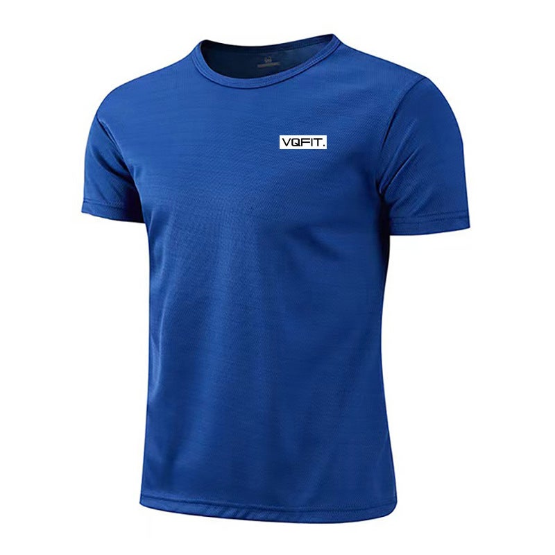 Sports fitness clothes men''s short-sleeved T-shirt basketball running quick-drying mesh breathable stretch Bodybuilding Muscle fashion brand - Image 1
