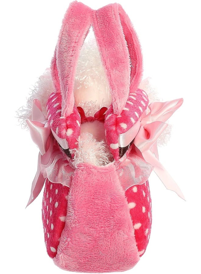 AURORA حاملة الحيوانات الأليفة من أوراورا وورلد - 8" نقاط وردية فاخرة ملونة - Image 3