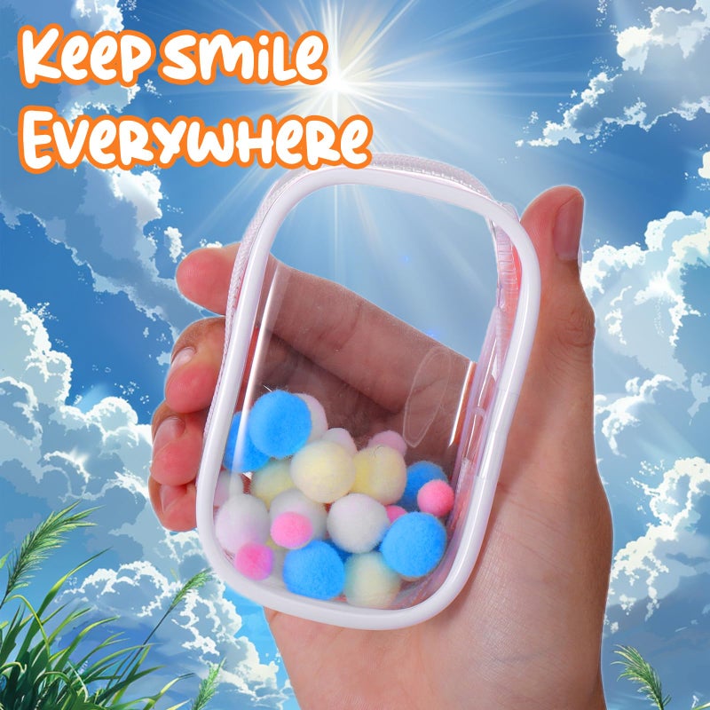 Mity rain 2PCS 3.5inch Clear Figure Display Bag with Keychain for Sonny Baby, Blind Box Display Case, Great Carrying Case Gift for Mini Figure/Doll Collectors - Image 4