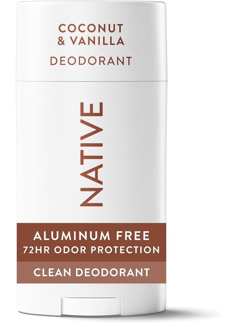 Native Aluminum-Free Deodorant, Coconut & Vanilla Scent, 72-Hour Odor Protection, 2.65 oz (75g) - Image 1