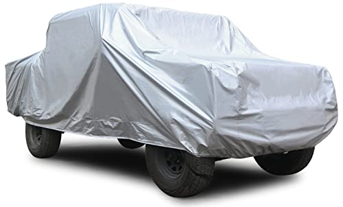 SEAZEN Car Cover 6 Layers, Waterproof Truck Car Cover, Snowproof/UV Protection/Windproof, Universal Car Covers Breathable Fabric with Cotton (240 inch to 250 inch) - Image 1