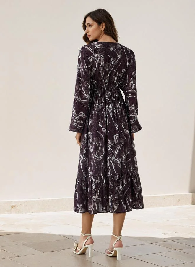 Splash FAV Floral Print Kaftan Women Dress Viscose