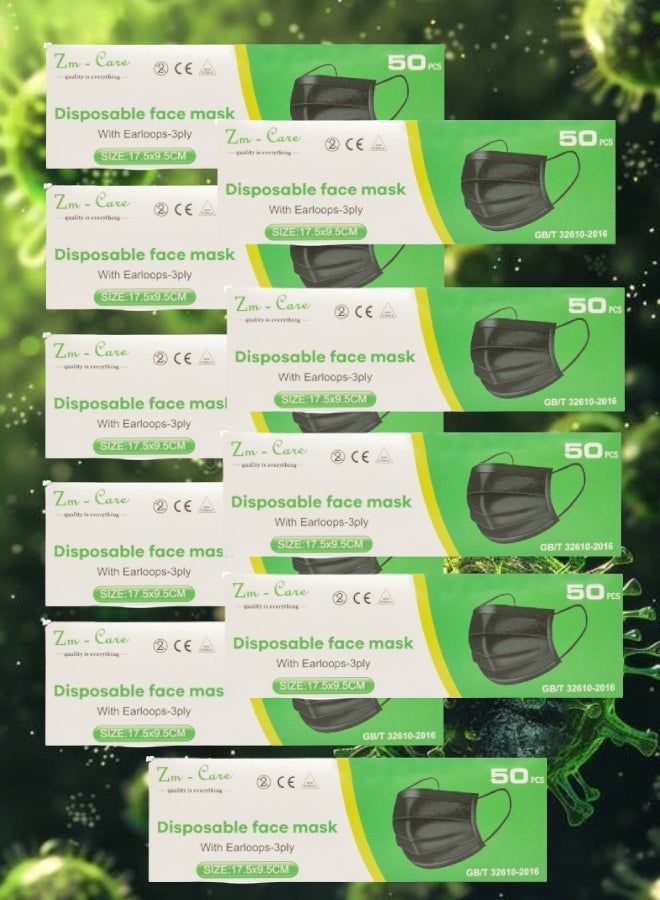 زي إم 500 قطعة من أقنعة الوجه للاستخدام مرة واحدة - Image 1
