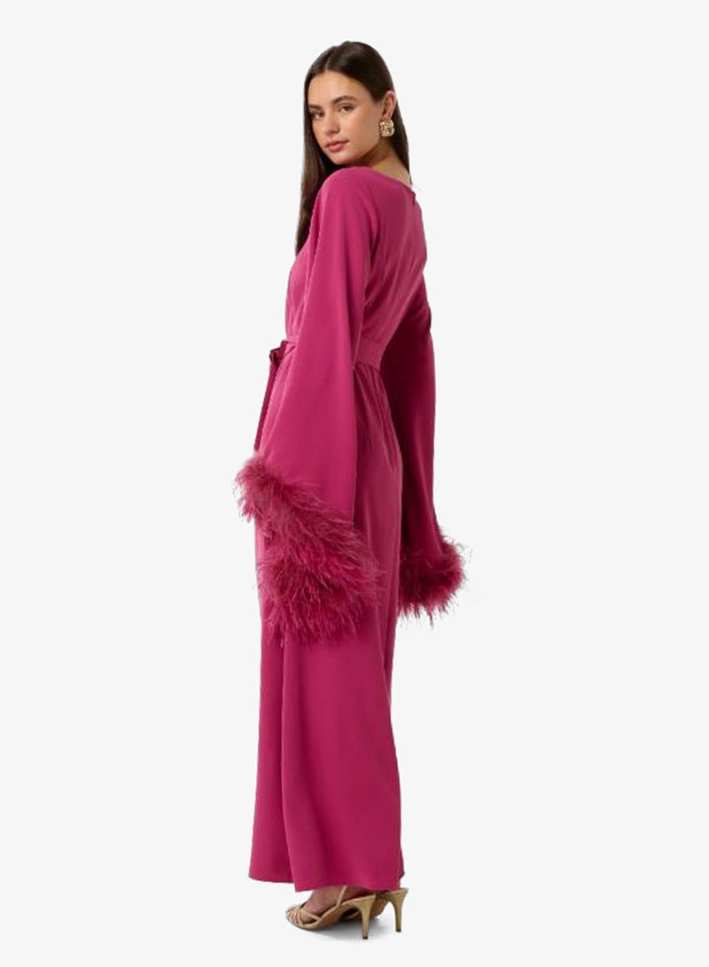forever new Amy Feather Flared Sleeve Maxi Dress - Image 2