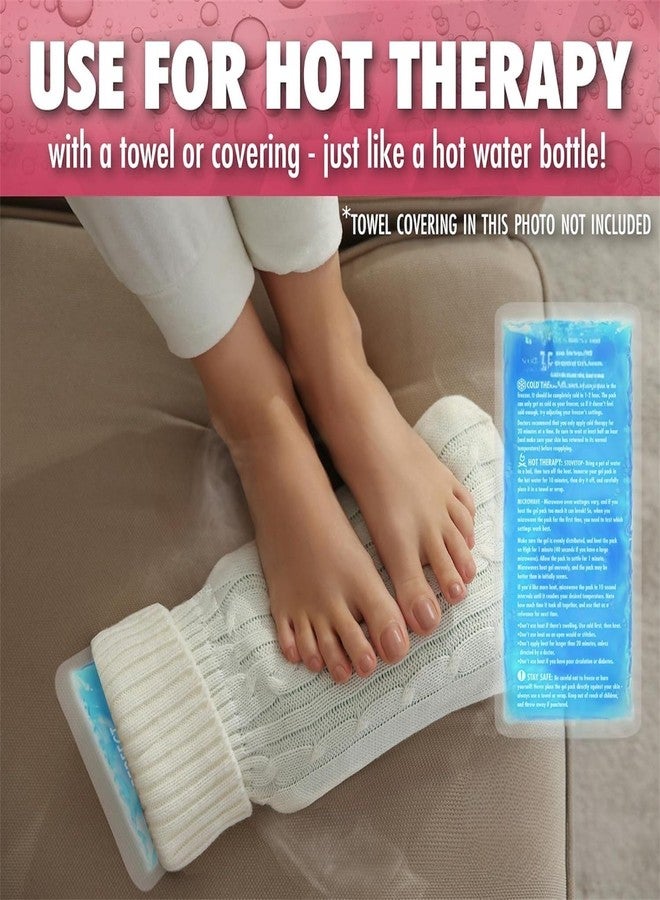 FILIXTRUE Reusable Hot and Cold Ice Pack for Pain Relief Soft and Flexible Gel for Injuries and Pain Relief | Cold Ice Gel Pack for Shoulders, Knee, Back, Neck, (Blue) - Image 4