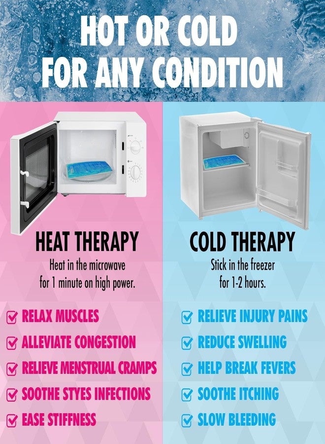 FILIXTRUE Reusable Hot and Cold Ice Pack for Pain Relief Soft and Flexible Gel for Injuries and Pain Relief | Cold Ice Gel Pack for Shoulders, Knee, Back, Neck, (Blue) - Image 3