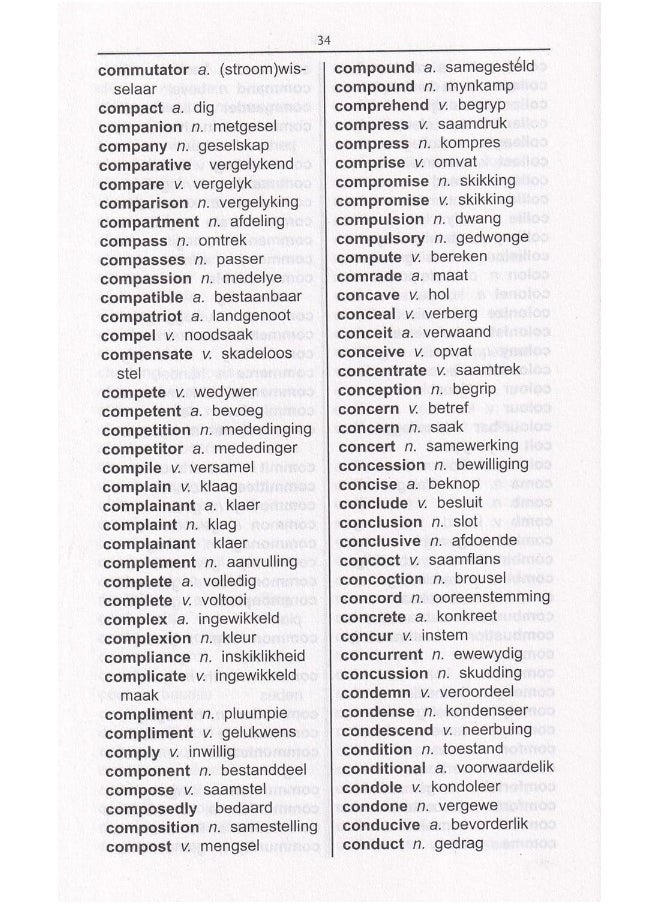 null - English-Afrikaans & Afrikaans-English One-to-One Dictionary - Image 1