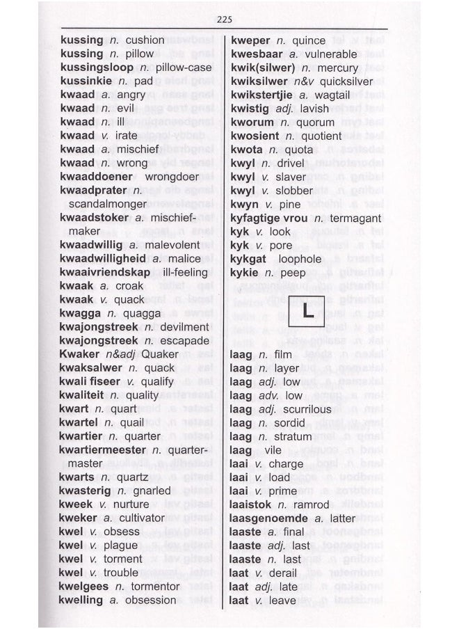 null - English-Afrikaans & Afrikaans-English One-to-One Dictionary - Image 1