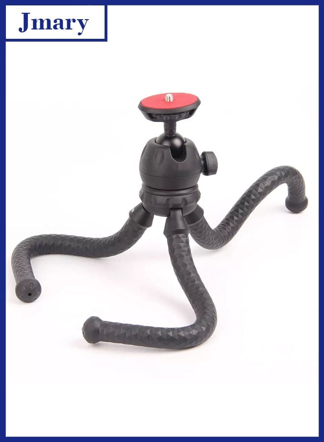 Jmary MT-25 Mini Portable Flexible Tripod Stand with Universal Phone Holder – Tabletop Tripod for DSLR, Digital Cameras & Smartphones, 360° Rotation, Anti-Slip Legs, Lightweight for Travel & Vlogging  - Image 1