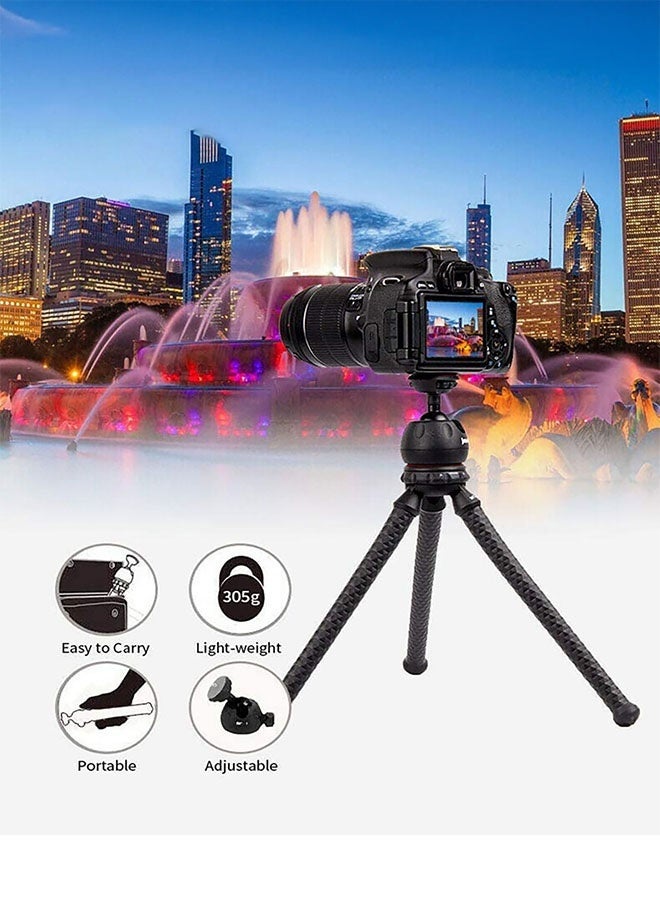 Jmary MT-25 Mini Portable Flexible Tripod Stand with Universal Phone Holder – Tabletop Tripod for DSLR, Digital Cameras & Smartphones, 360° Rotation, Anti-Slip Legs, Lightweight for Travel & Vlogging  - Image 5
