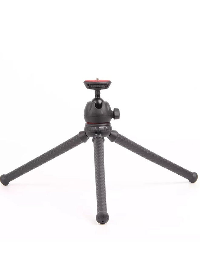 Jmary MT-25 Mini Portable Flexible Tripod Stand with Universal Phone Holder – Tabletop Tripod for DSLR, Digital Cameras & Smartphones, 360° Rotation, Anti-Slip Legs, Lightweight for Travel & Vlogging  - Image 2
