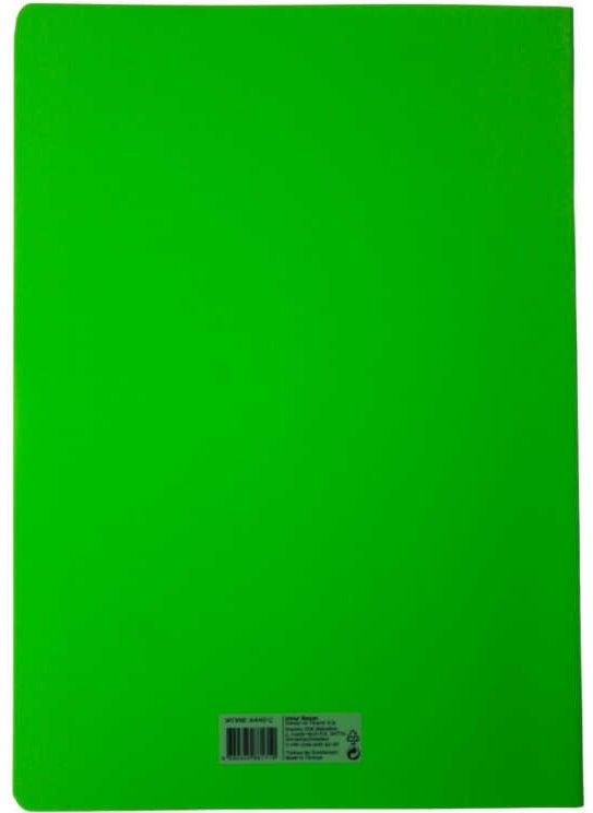 Mynote Text Neon A4 40 Sheets Plastic Cover Notebook  - Image 4