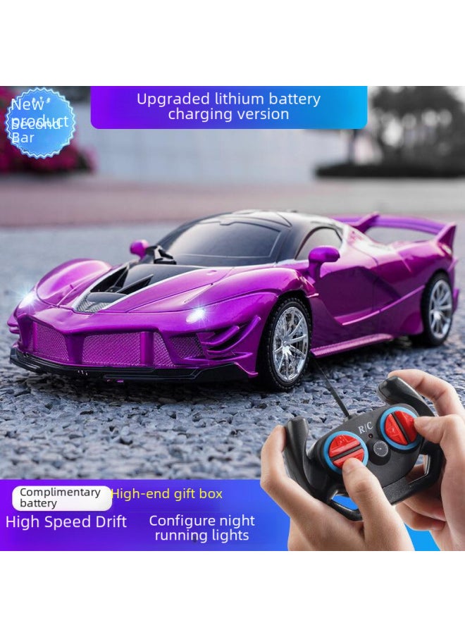 Realistic Remote Control Racing Car Children's Electric Toy Car Rechargeable Off-road Jeep Four-wheel Drive Model 1 18-Color:Cloth Brilliant Red Gift Box Edition-Proportion:Normal Battery Version Without Battery  - Image 3