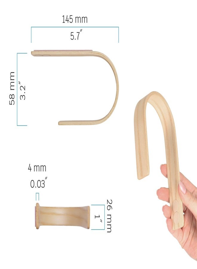 Toros.Store Wood Curtain Holdbacks - Set of 2 Modern Farmhouse Holdback for Drapes, Hooks for Walls, Curtains Tiebacks Wall Mount, Wooden Curtain Pullbacks Hook, Drapery Holders, Home Decor - Image 3
