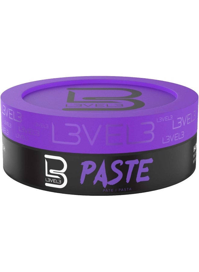 L3 معجون المستوى 3 - تثبيت طويل الأمد - يحسن قوة وحجم الشعر - يحمي من تلف الشعر - منتج تصفيف للرجال من المستوى الثالث (150 مل، معجون) - Image 1