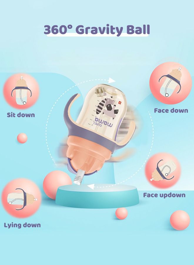 SUPERMAMA PPSU Baby Sippy Cup Boys and Girls Toddler Straw Cups Kids Water Bottle Spill Proof for School Outdoor Or Indoor BPA Free Easy To Hold 266ml - Image 4