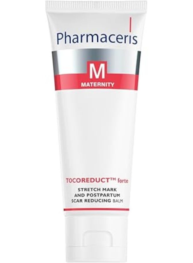 فارماسيريس بلسم فارماسيريس إم توكورديكت فورت للعناية بعلامات التمدد، 75 مل - آمن للحمل وما بعد الولادة | بلسم لشد البشرة بفيتامين هـ وزبدة الشيا