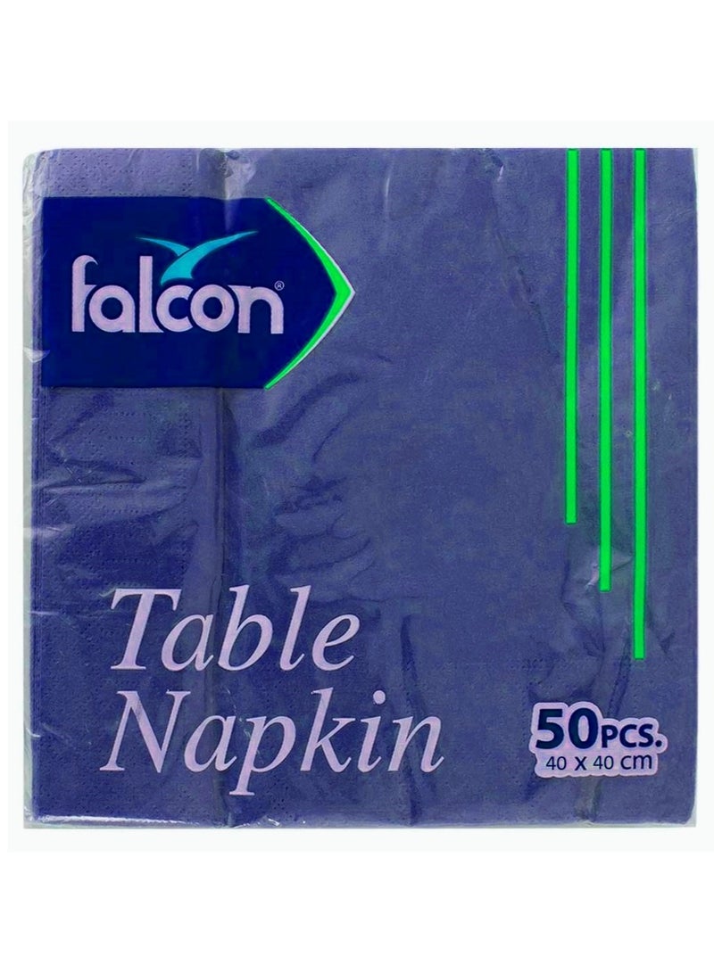 Falcon Table Napkin 40 X 40 Cm Blue 50 Pc Pack - Image 1