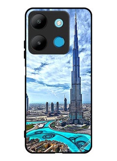 Protective Case Cover For Infinix Smart 7 Burj Khalifa Tower Touching Clouds