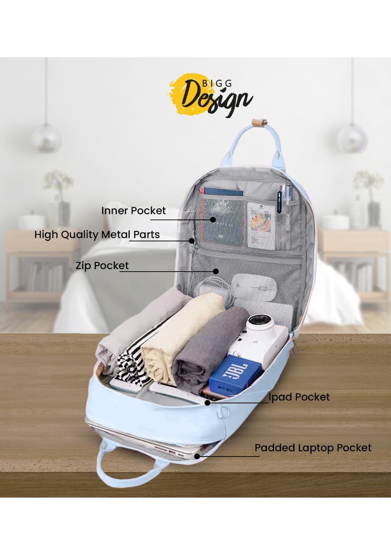 Biggdesign Biggdesign Dogs Laptop Backpack for Women, Waterproof Work Bag with Laptop Compartment, Travel Backpack with Luggage Sleeve, School Computer Backpack, 15 Inch Laptop and Notebook, Anti Theft, Blue  - Image 5