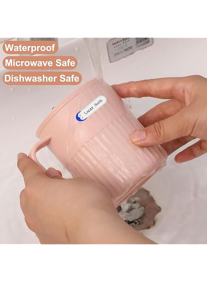 إيروريكس 80 قطعة من ملصقات زجاجات الأطفال المقاومة للماء والمغلفة ذاتيًا للأطفال: مثالية للحضانة والمدرسة وتنظيم المنزل مع طبعات حيوانات كرتونية - Image 4