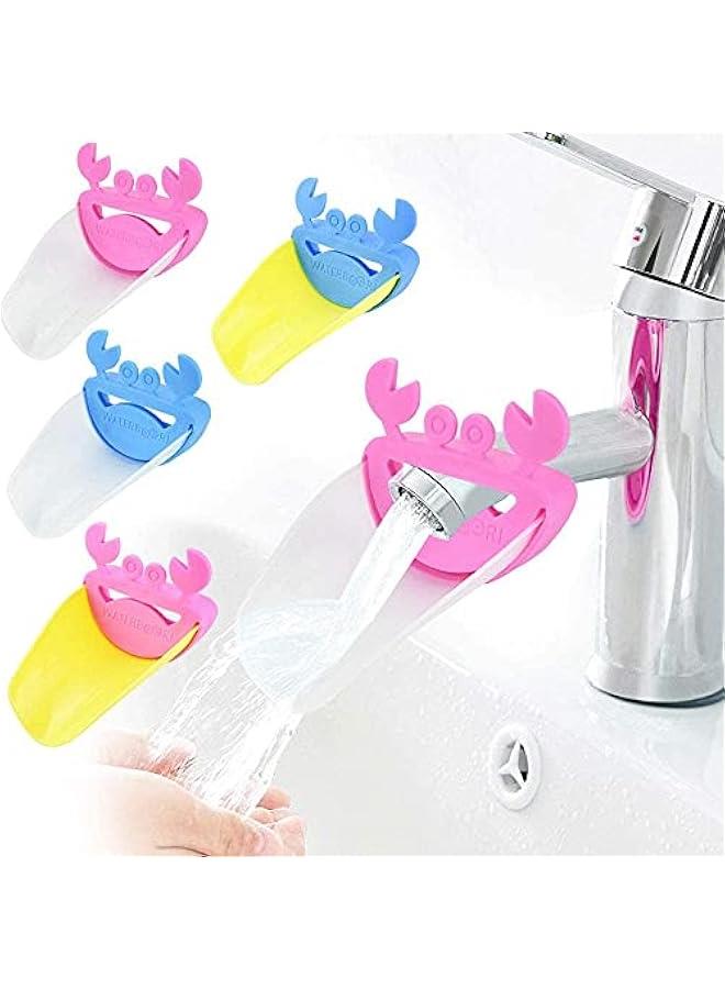 MOXO Faucet Extender Chute Spout Cover Sink Handle for Baby Kids Hand Washing Bath Toys Love HandWashing - Image 1