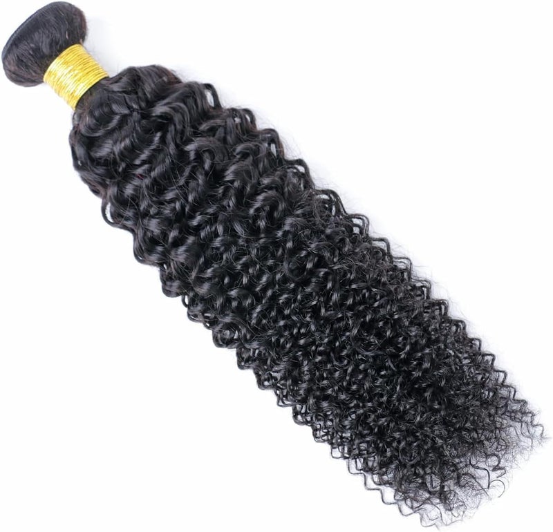 Selina Hair 10A Curly Human Hair Bundles 10 Inch Single Bundle 100g/ Pack 100% Unprocessed Brazilian Virgin Hair Extensions for Women Quick Weave Natural Black Color - Image 3