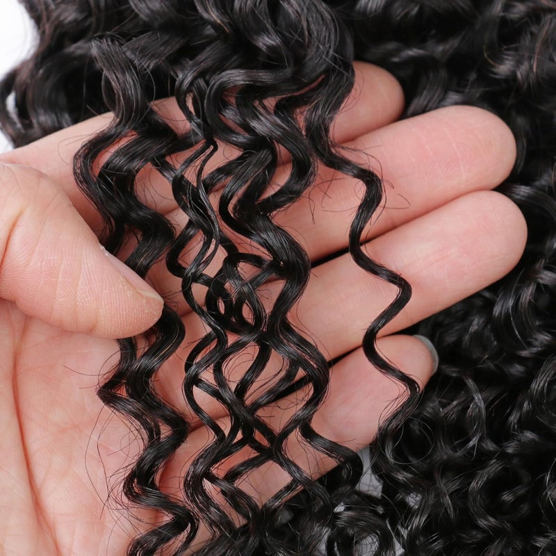 Selina Hair 10A Curly Human Hair Bundles 10 Inch Single Bundle 100g/ Pack 100% Unprocessed Brazilian Virgin Hair Extensions for Women Quick Weave Natural Black Color - Image 5