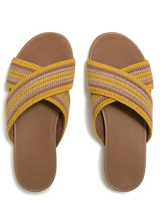 Fitflop GRACIE STRIPE-WEBBING CROSS SLIDES