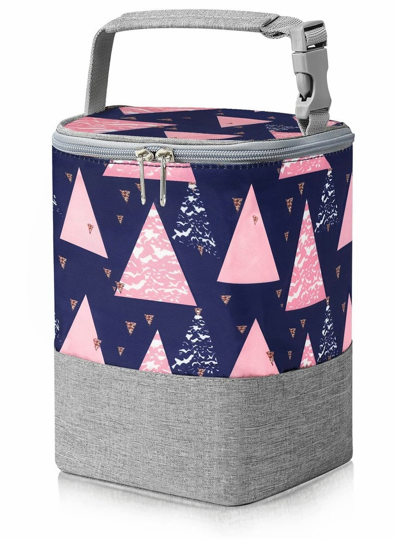 Baby Bottle Cooler Tote Bags, Insulated Breastmilk Cooler Bag, Baby Bottle Warmer Cooler Bag, Fits up to 4 Large 8 Oz Bottles, Baby Bottle Bag for Nursing Mom Daycare Travel  - Image 1