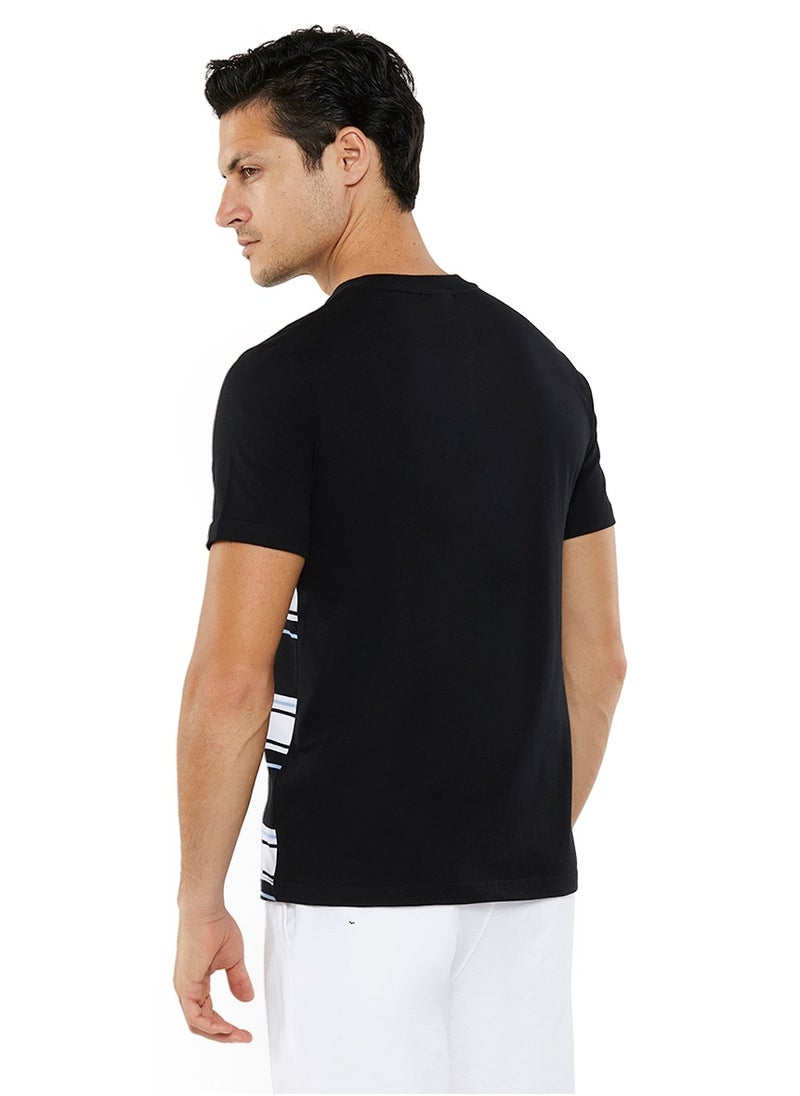 NAUTICA Striped Regular Fit Premium Cotton Crew Neck T-shirt  - Image 3