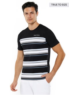 NAUTICA Striped Regular Fit Premium Cotton Crew Neck T-shirt  - Image 2